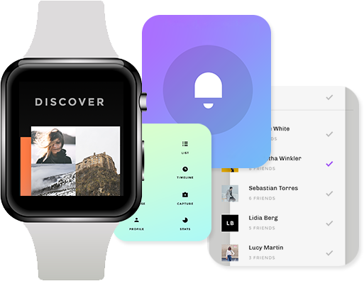 iOS profile and progress UI