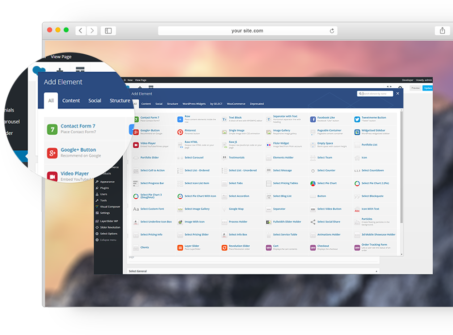 Clean business landing page mockup